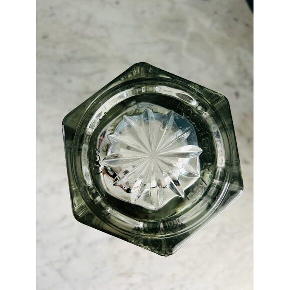 Hoosier Glass Vase 10” Tall Hexagon 6 4041 Clear Heavy Flowers Bouquet Solid - Picture 12 of 14